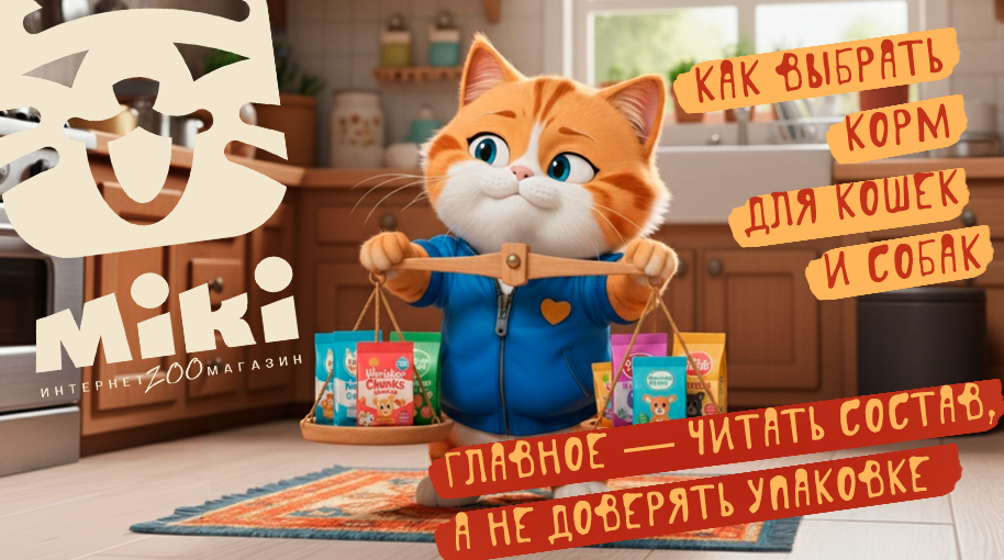 Мысық пен итке құрғақ жемді қалай таңдау керек — Микидің кеңестері