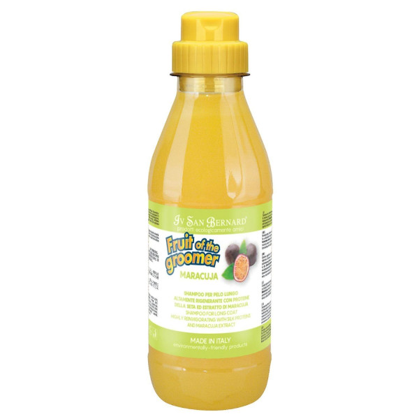 Шампунь восстанавливающий для длинной шерсти Iv San Bernard Fruit of the Groomer Maracuja с протеинами 500 мл