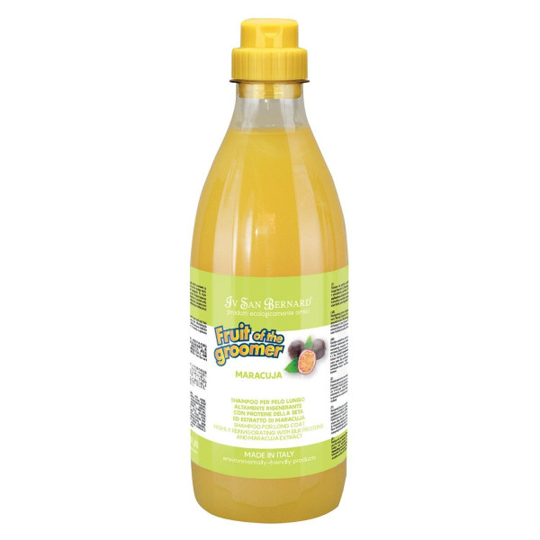 Шампунь восстанавливающий для длинной шерсти Iv San Bernard Fruit of the Groomer Maracuja с протеинами 1 л