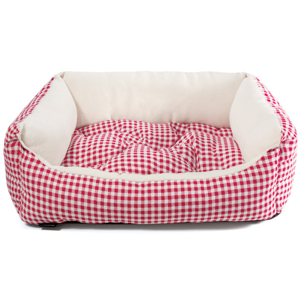 Лежанка "Кантри" S, красная, 420*400*150мм, Gamma