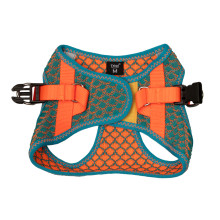 Шлейка-жилетка мягкая со светоотражающими элементами "Нео" M, голубая, обхват груди 410-440мм, Triol