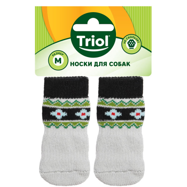 Носки для собак "Цветы" размер M от Triol