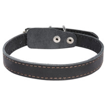 Ошейник двойной кожаный, 20*450мм