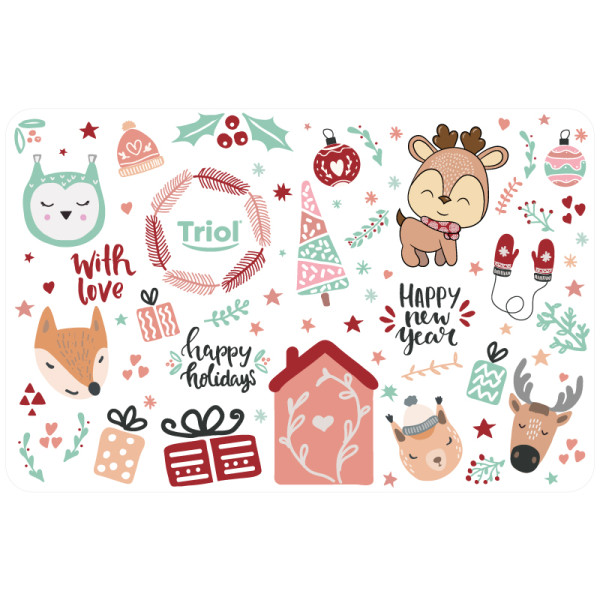 Тіркеу пішіні "Таңғы Құттық" сериясынан NEW YEAR Triol, 430*280мм