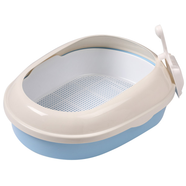 Кішкелер үшін овалды туалет "Эллипс" (тасымалдау және шелекті комплектте), көк/ақ, 500*370*170мм, HYGIENE сериясы, Triol