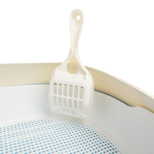 Кішкелер үшін овалды туалет "Эллипс" (тасымалдау және шелекті комплектте), көк/ақ, 500*370*170мм, HYGIENE сериясы, Triol