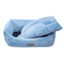 Лежанка прямоугольная "Василёк" S, голубая, 420*400*150мм