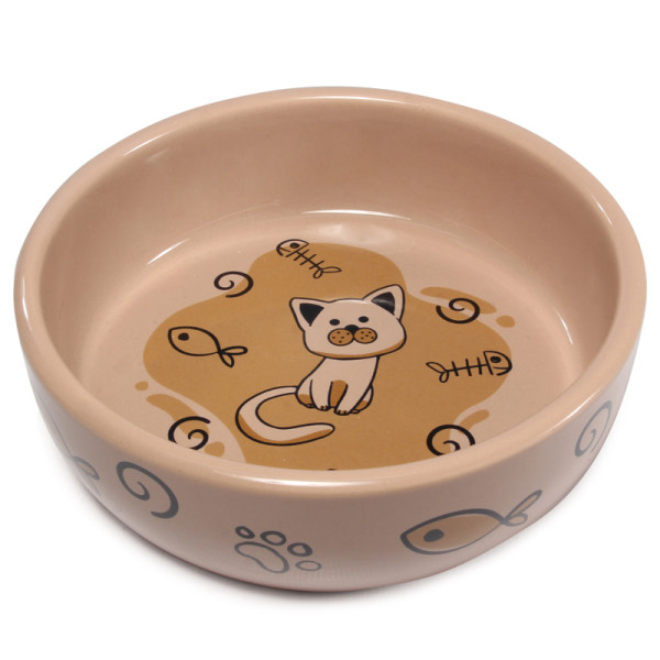 Миска керамическая Кошечка, 0,35л, Triol