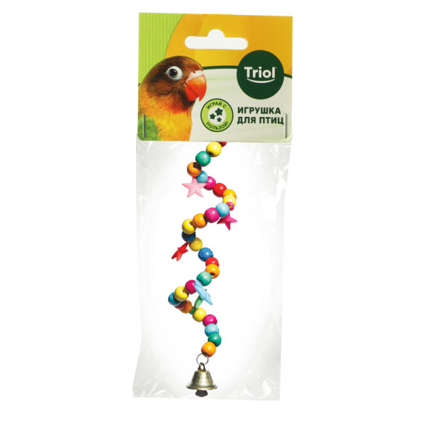 Змейка: игрушка для птиц размером 165*30мм