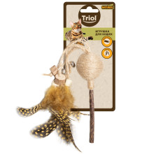 Игрушка для кошек из мататаби "Леденец на палочке", d40/270мм, серия NATURAL