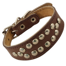 Ошейник-мини кожаный двойной «Самоцвет» с украшением, 35*340мм