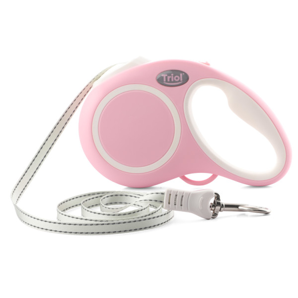 Поводок-рулетка Urban S для собак до 15 кг, розовый от Triol