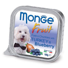 Monge pate & chunkies with turkey & blueberry