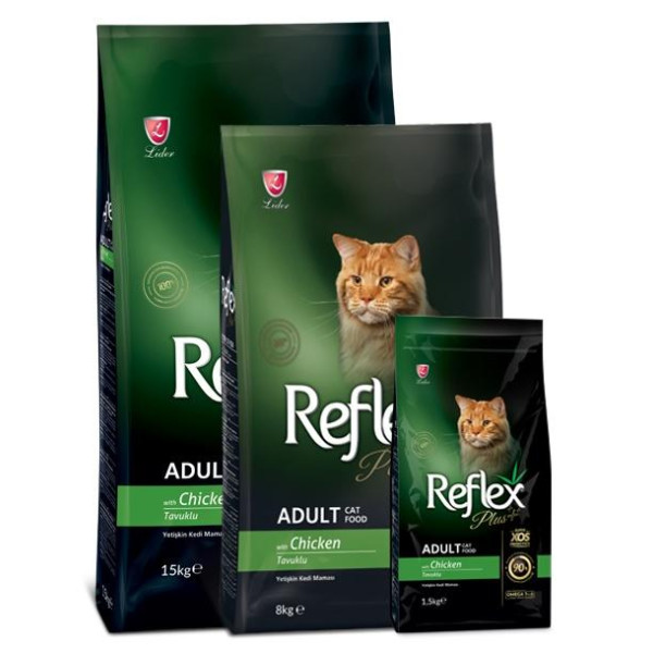 Reflex with chicken for cats - Сухой корм с курицей, подходящий для всех пород кошек в возрасте старше 12 месяцев