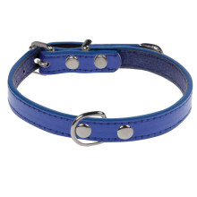 Ошейник из искусственной кожи Стандарт XS, синий, 10*310мм