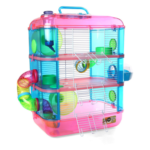 Клетка 31003A для мелких животных с переходами, эмаль, 400*260*530мм, Triol