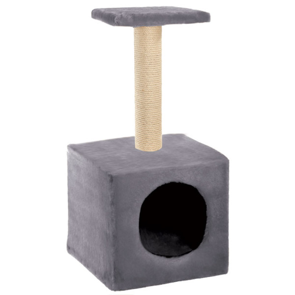 Игровой комплекс для кошек Трибуна, серый, 300*300*650мм, Triol