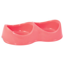 Пластиктен жасалған екі қабатты "Бисквит" миска, коралды, 2*0,2л