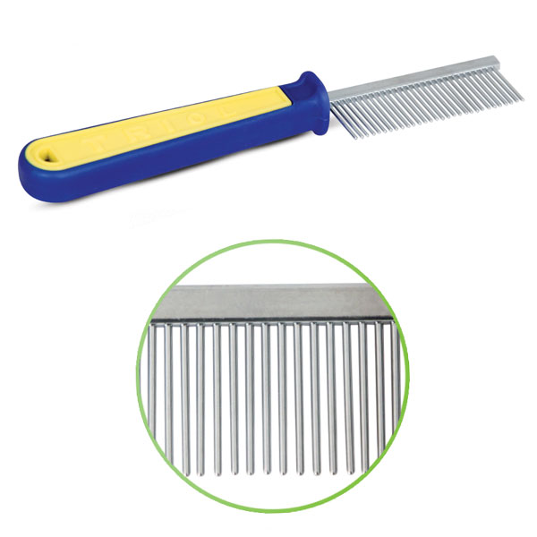 Триол Расческа "Спорт" для животных: частые зубья, 35*200мм