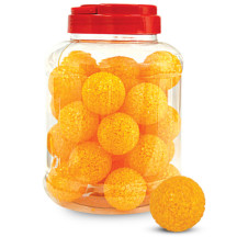 Игрушка для кошек Мяч зернистый, желтый, d41мм (банка 30шт.), Triol