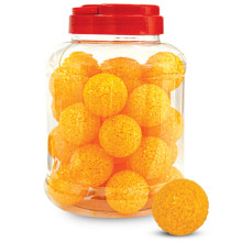 Игрушка для кошек Мяч зернистый, желтый, d41мм (банка 30шт.), Triol