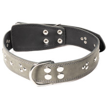 Ошейник кожаный Милитари, 45мм*700мм