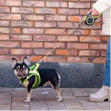 Поводок-рулетка для собак  Urban Neon XS, 3м до 12кг, лента, черный, Triol