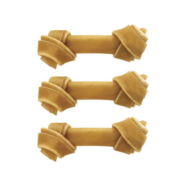 Косточки жевательные узловые, 10см (уп.3шт.), серия DENTAL, Triol: полезные аксессуары для здоровья вашего питомца