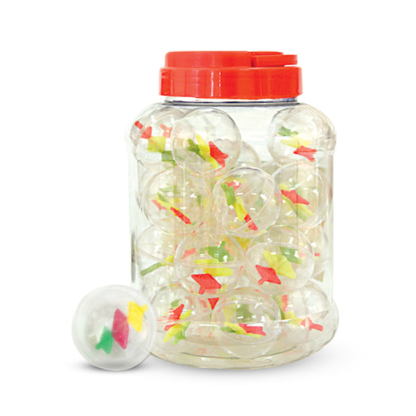 Игрушка для кошек "Мяч прозрачный", d45мм (банка 25шт.), Triol