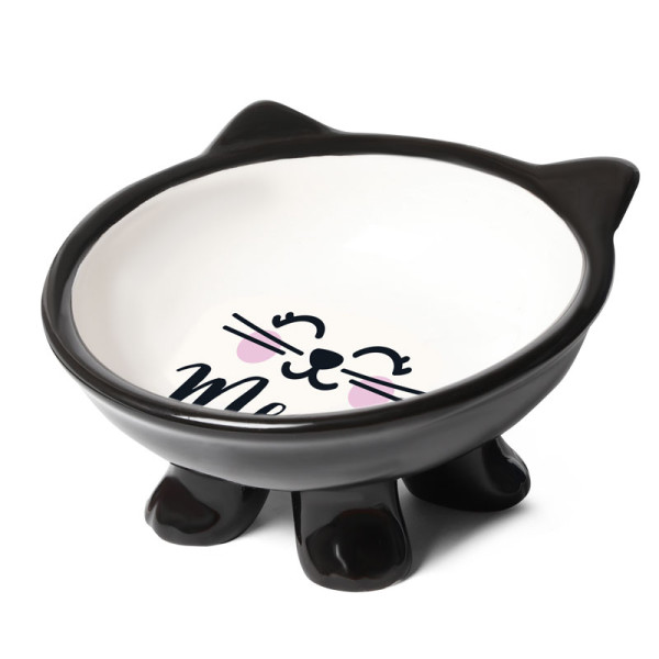 Керамическая миска на ножке "Мордашка" от Triol: 0,12л