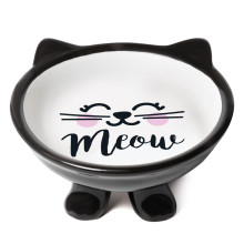 Миска керамическая на ножке "Мордашка", 0,12л, Triol