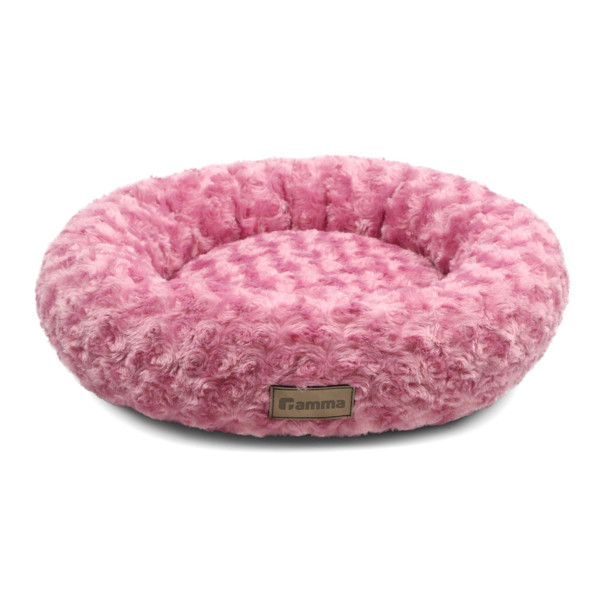 Лежанка круглая "Орхидея" M, розовая, 500*500*160мм, Gamma