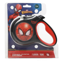 Поводок-рулетка для собак Marvel Человек-паук S, 5м до 12кг, лента, Triol-Disney
