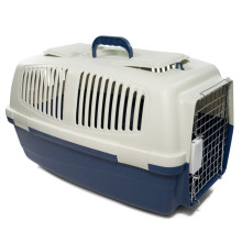 Переноска  для животных с металлической дверцей "Спутник" L, индиго, 620*390*380мм, серия TRAVEL, Triol