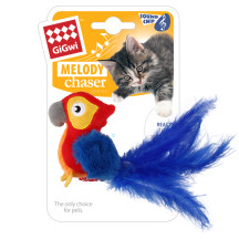 75521 Игрушка для кошек Мышка с плетеным мячиком и колокольчиком 8см, серия CATCH & SCRATCH ECO