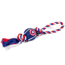 Marvel Капитан Америка «Верёвка и мяч», d70/350мм, Triol-Disney собаға арналған ойыншық.