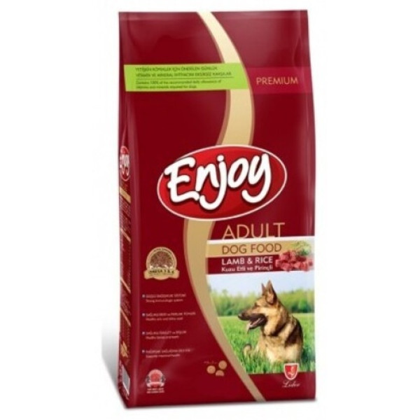 Насладитесь кормом для взрослых собак ENJOY с ягненком и рисом 10 кг