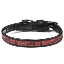 Ошейник кожаный Marvel Человек-паук, размер XS  (ширина 12 мм, длина 210-290мм), Triol-Disney