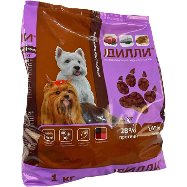 Деликатес для мелких пород с говядиной 1 кг