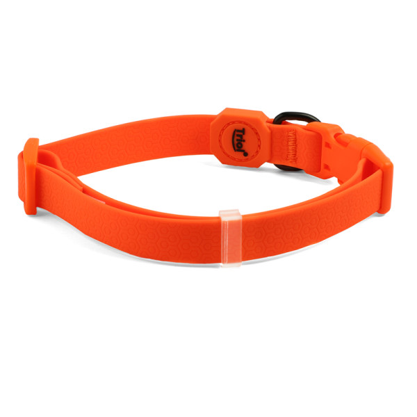 Оранжевый ошейник из биотана "Матрица" S от Triol