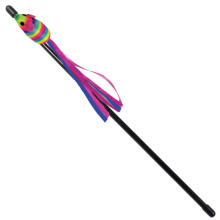 Игрушка-дразнилка для кошек "Мышка разноцветная", 70/500мм