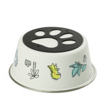 Миска металлическая на резинке "Динозаврики", 0,35л, Triol