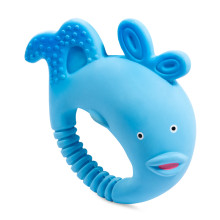 Кішкішке үшін латекс материалдан жасалған "Кит" ойыншығы, 110мм, Triol