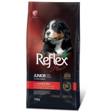 REFLEX PLUS MAXI BREED JUNIOR DOG FOOD LAMB AND RICE для щенков больших пород с ягненком и рисом 18 кг