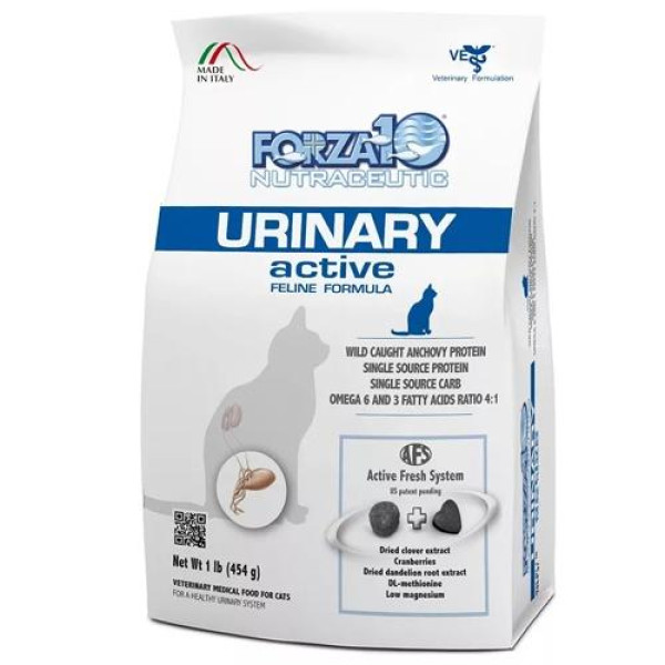 Forza10 Urinary Active - Корм для взрослых кошек при заболеваниях мочевыводящих путей