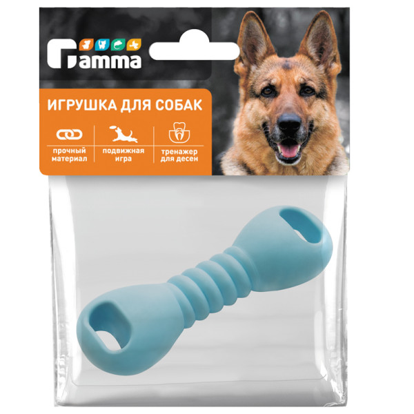 Игрушка "Гантель" из цельнолитой резины: описание и характеристики