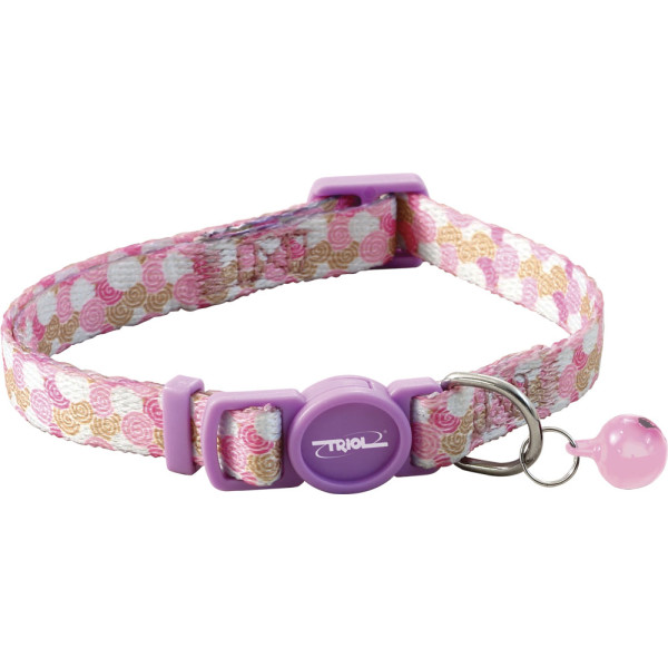 Нейлоновый ошейник для кошек "Нежность" от Triol, размер 10*210-330мм