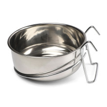 Triol Миска для животных металлическая с креплением "Джем", 0.8л