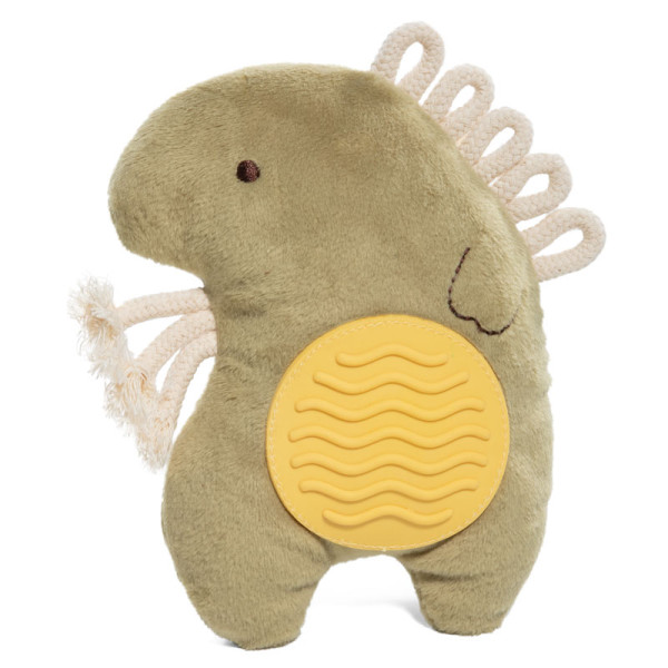 Көтергіштер үшін "Тіріол" компаниясының "Тісінікті зубтар тренажерімен динозаврик" мүмкіндіктерінің бірі.