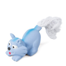 Игрушка для собак мелких пород из латекса Котенок с веревкой, 75/165мм, серия MINI DOGS, Triol